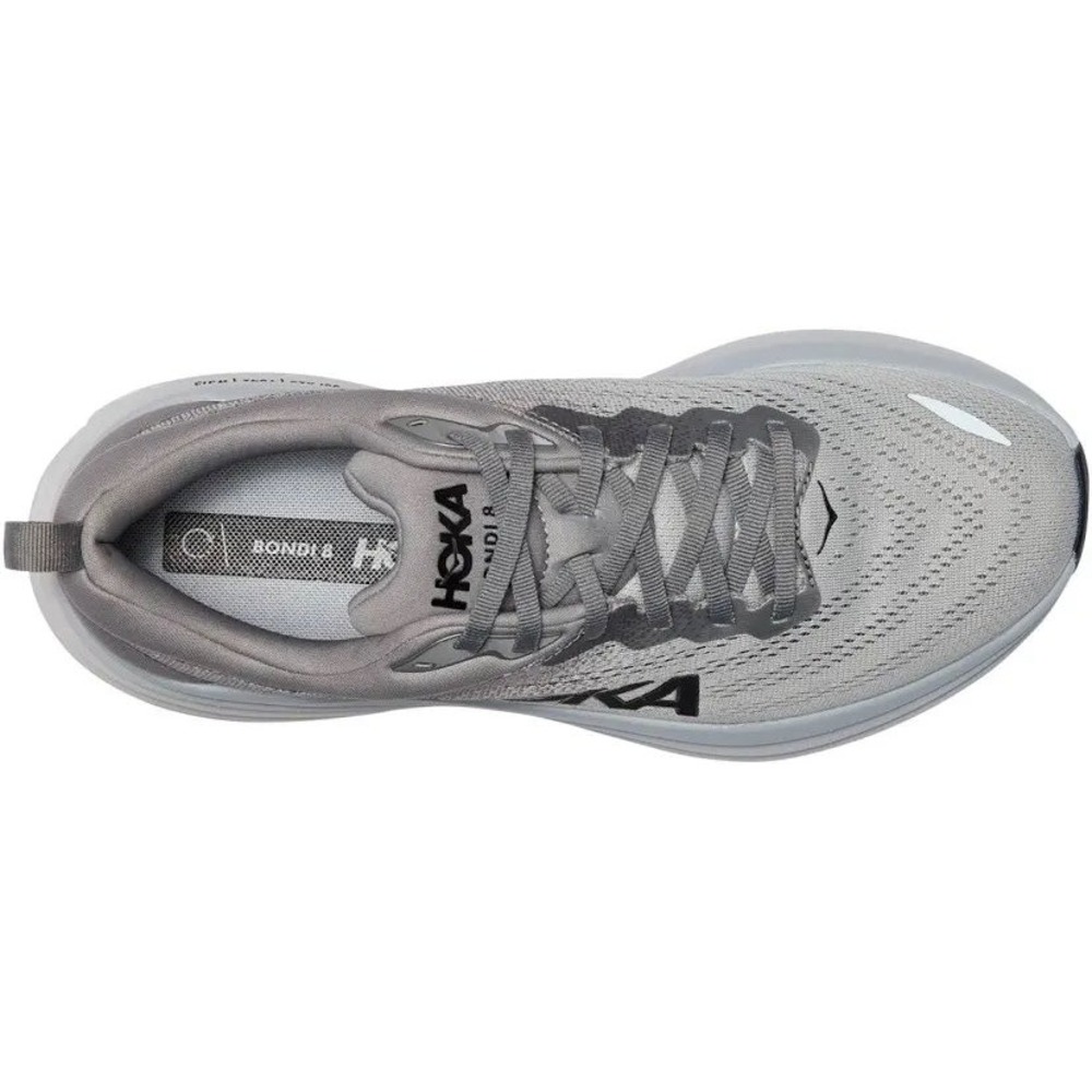 Hoka Bondi 8 Mens Running Shoes Sharkskin Harbor Mist Grey 12.5 4E Deadstock - Picture 3 of 10